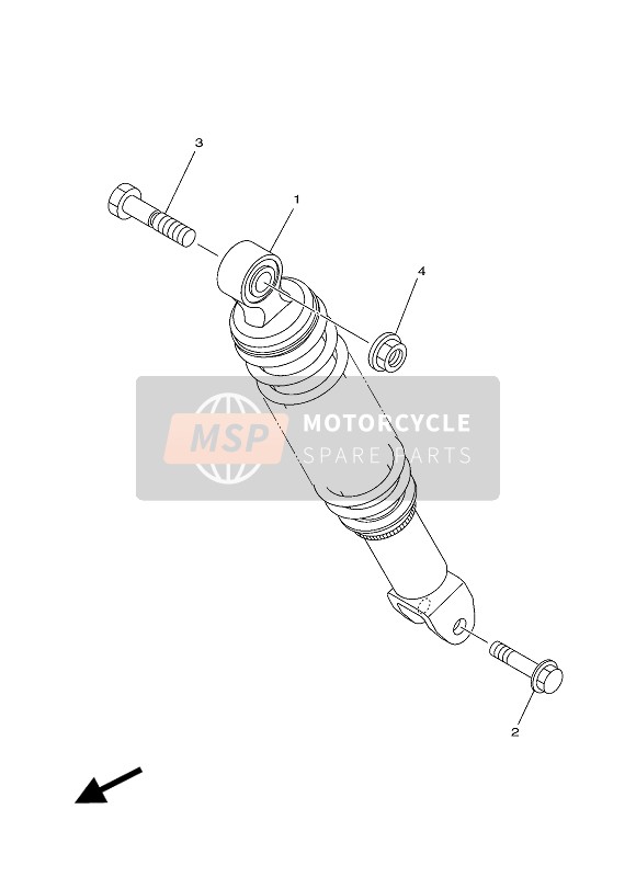 Yamaha XC100E 2012 Bras arrière & Suspension pour un 2012 Yamaha XC100E